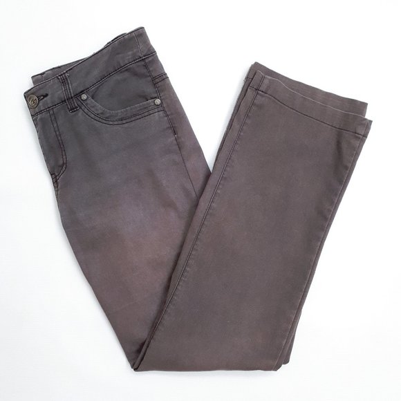 POINT ZERO Vintage Boot Cut Jeans in Chocolate Brown Ombré Fade - Picture 3 of 16